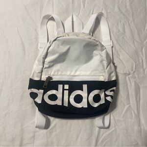 Adidas Black and White Backpack
